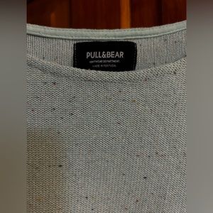 Pull&Bear teal knit sweater